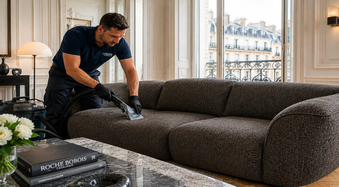 Nettoyage de canapé Roche Bobois à Paris par Ménage Parfait — Mah Jong, Bubble, Itinéraire