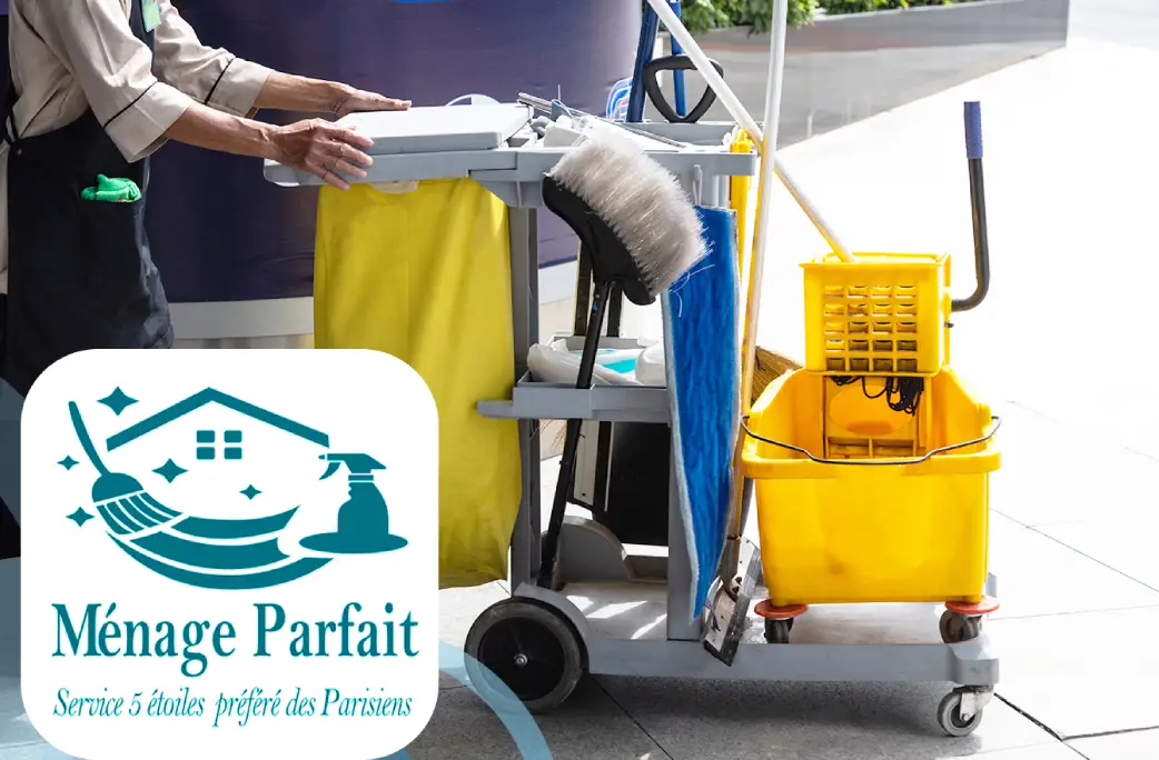 Agent Ménage Parfait en intervention d'urgence dans des bureaux parisiens